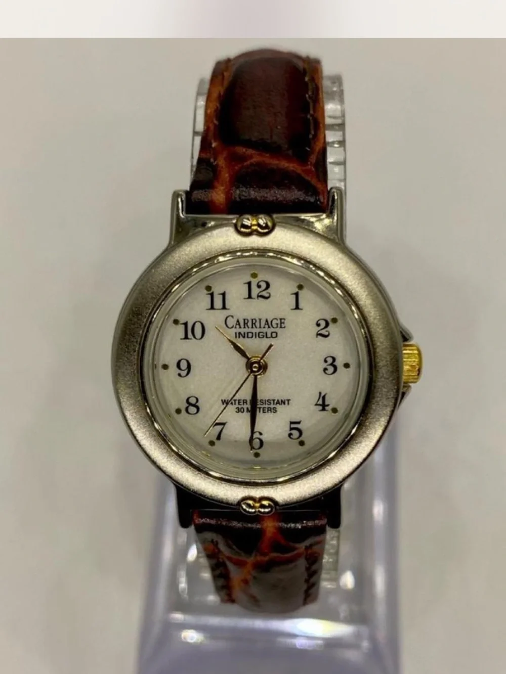 Carriage *^*^ Ladies “ Luxury Timex ^^^ Tan Leather Strap Watch *^*